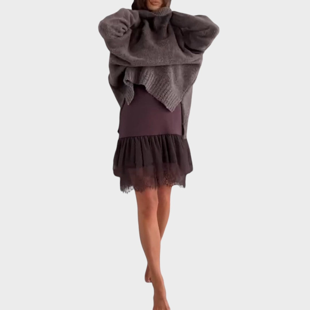 Aurora | Zestaw swetra i sukienki