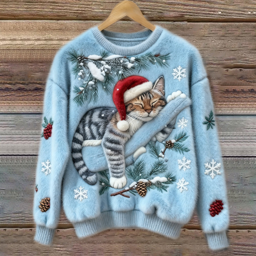CozyCat Christmas Sweater