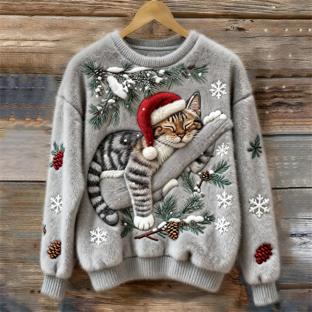 CozyCat Christmas Sweater