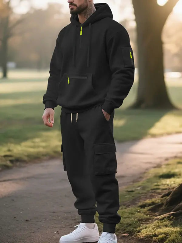 Varrikon – Stylowy zestaw dresowy z bluzą z kapturem (2-częściowy)