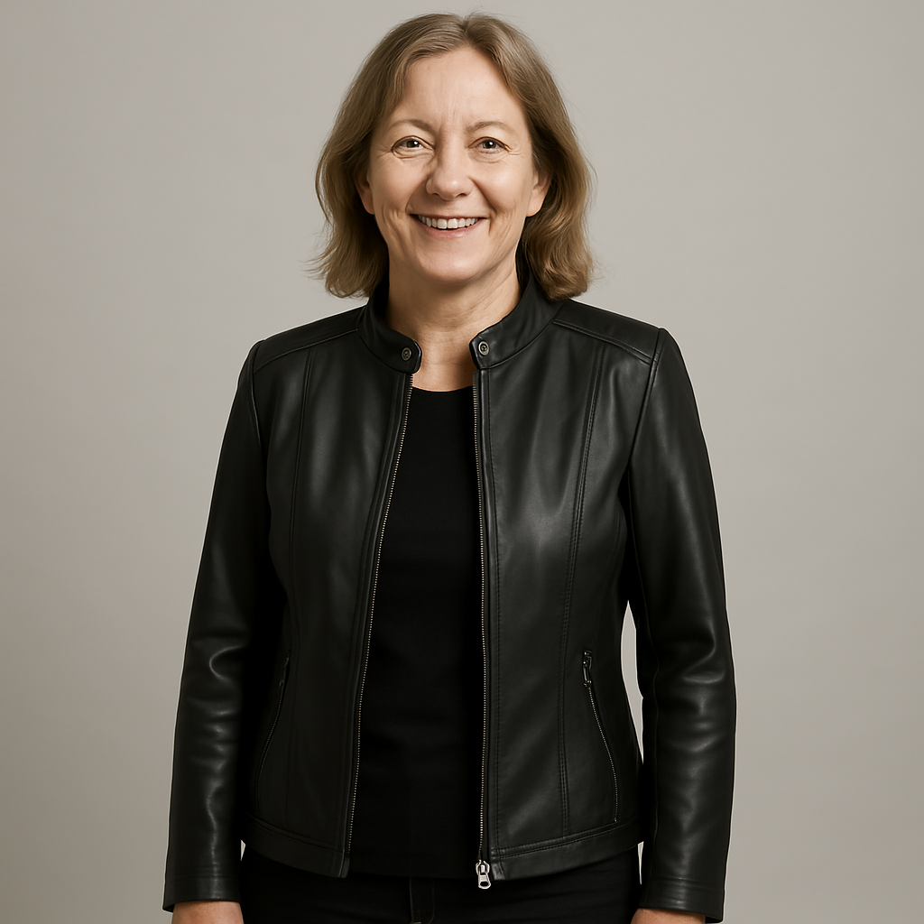 Ludmila | Elegancka skórzana kurtka