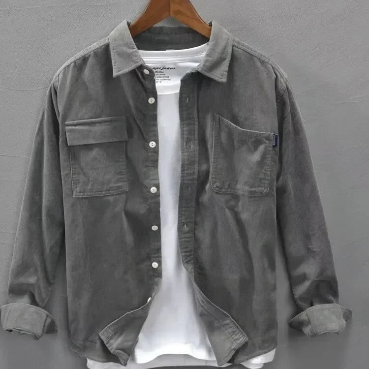 NordSlate™ – Męska koszula z miękkiego sztruksu