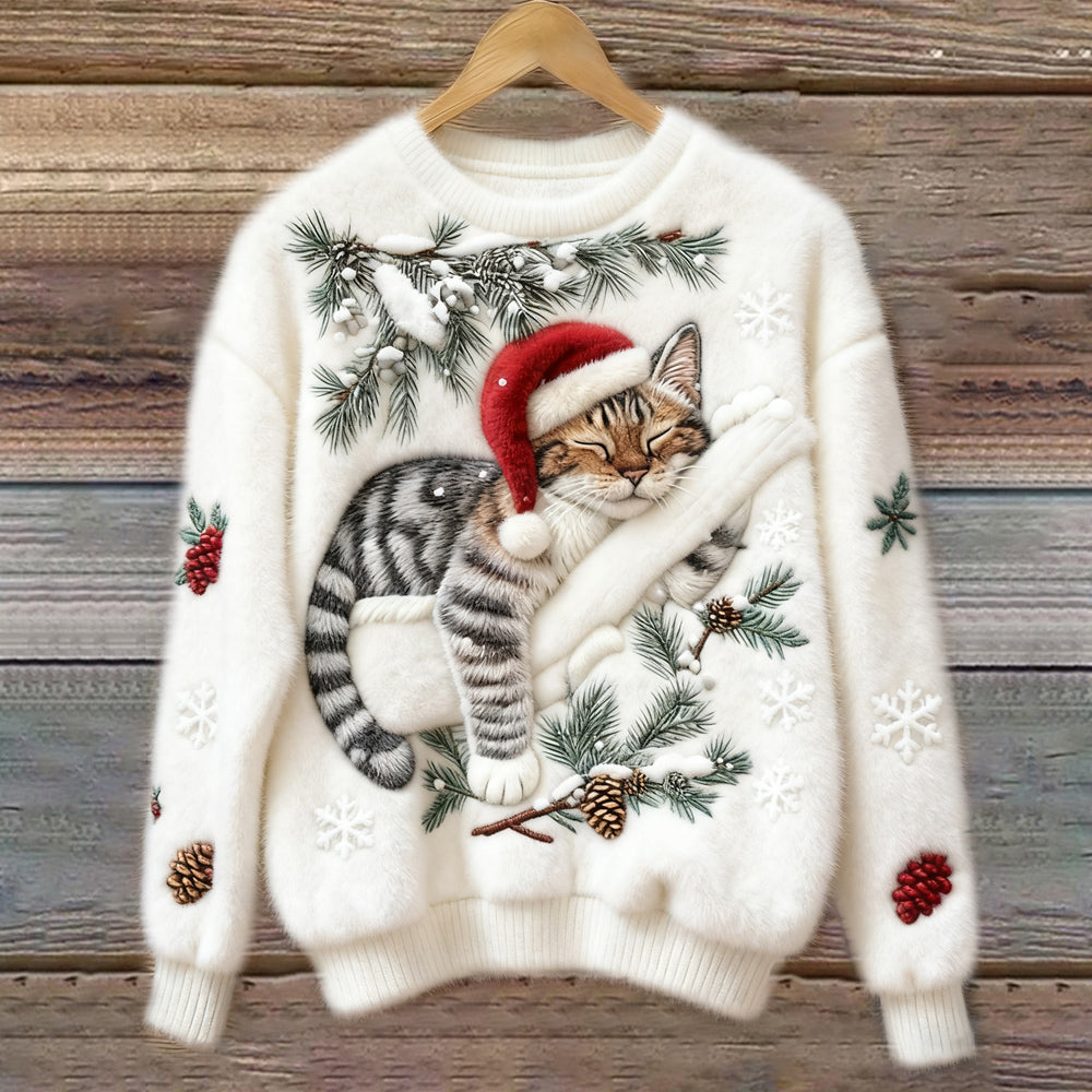 CozyCat Christmas Sweater