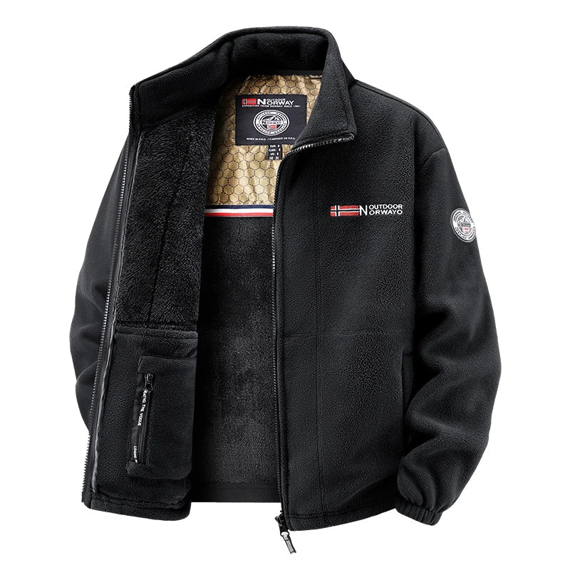 Outdoor Norway | Premiumowy zimowy zestaw polarowy z ociepleniem dla mężczyzn