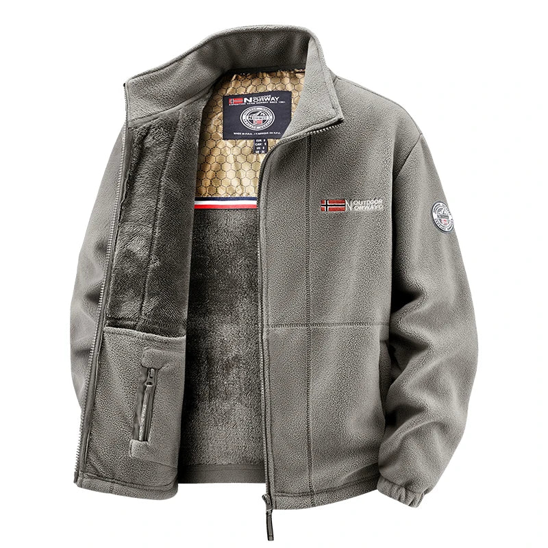 Outdoor Norway | Premiumowy zimowy zestaw polarowy z ociepleniem dla mężczyzn