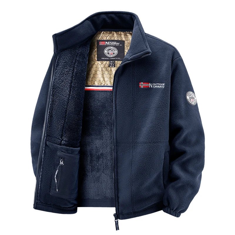 Outdoor Norway | Premiumowy zimowy zestaw polarowy z ociepleniem dla mężczyzn
