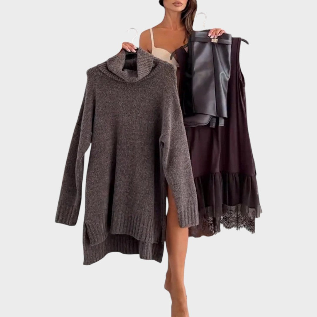 Aurora | Zestaw swetra i sukienki