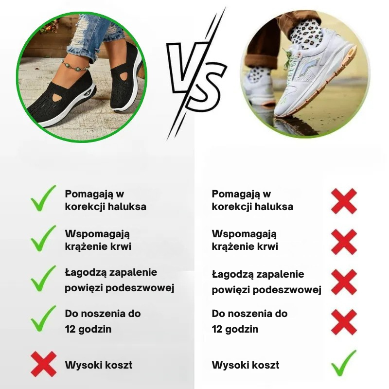 Gosia – Damskie trampki ortopedyczne Comfort