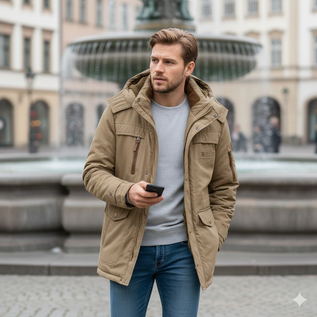 MARSTON | Termiczny płaszcz zimowy