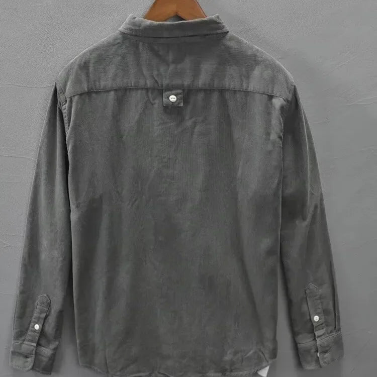 NordSlate™ – Męska koszula z miękkiego sztruksu