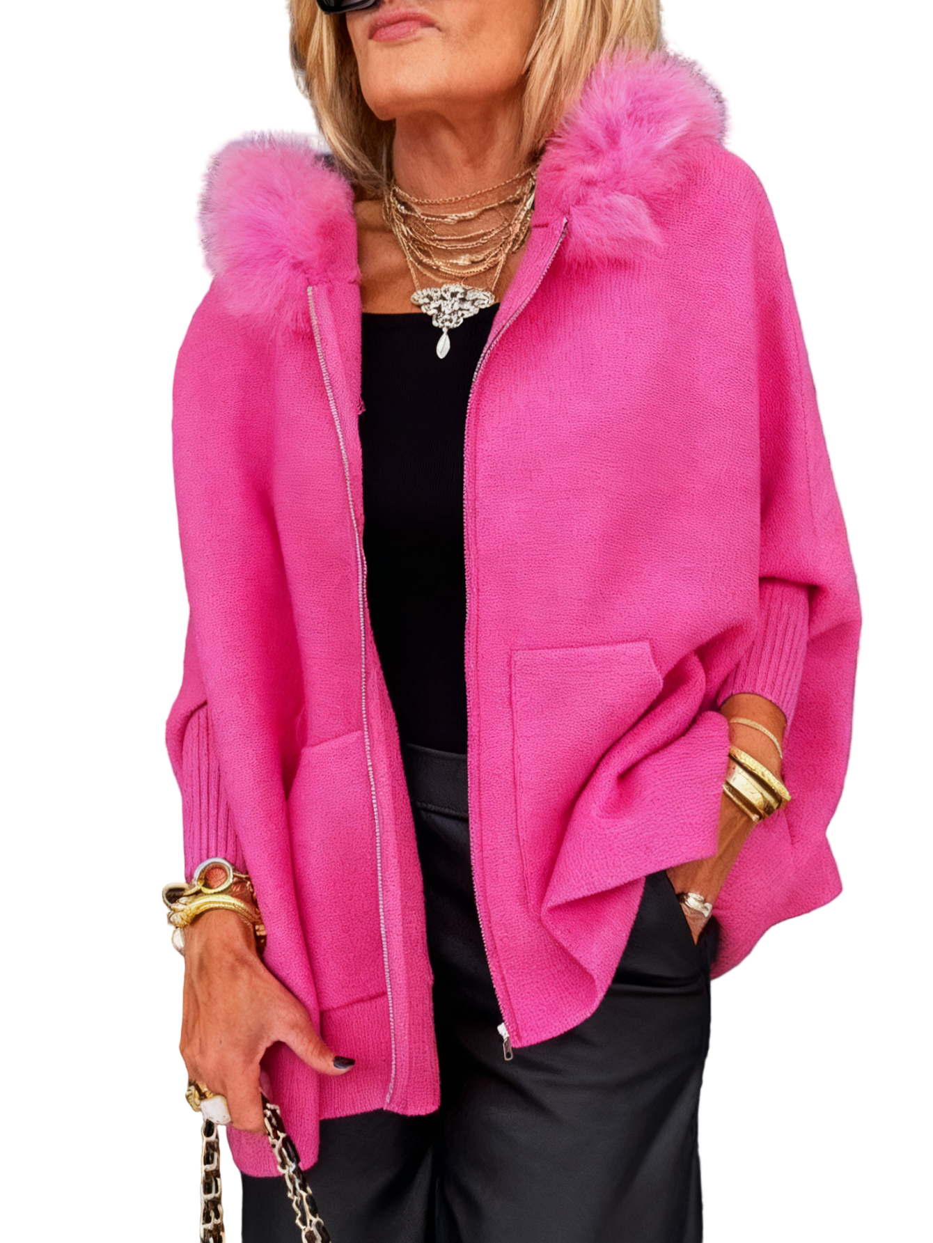 Anouka – Kurtka z kapturem zapinana na zamek z długimi rękawami