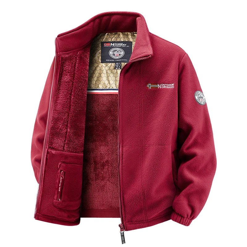 Outdoor Norway | Premiumowy zimowy zestaw polarowy z ociepleniem dla mężczyzn